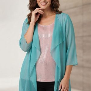 CHAQUETA GASA FANTASIA TURQUESA SPG