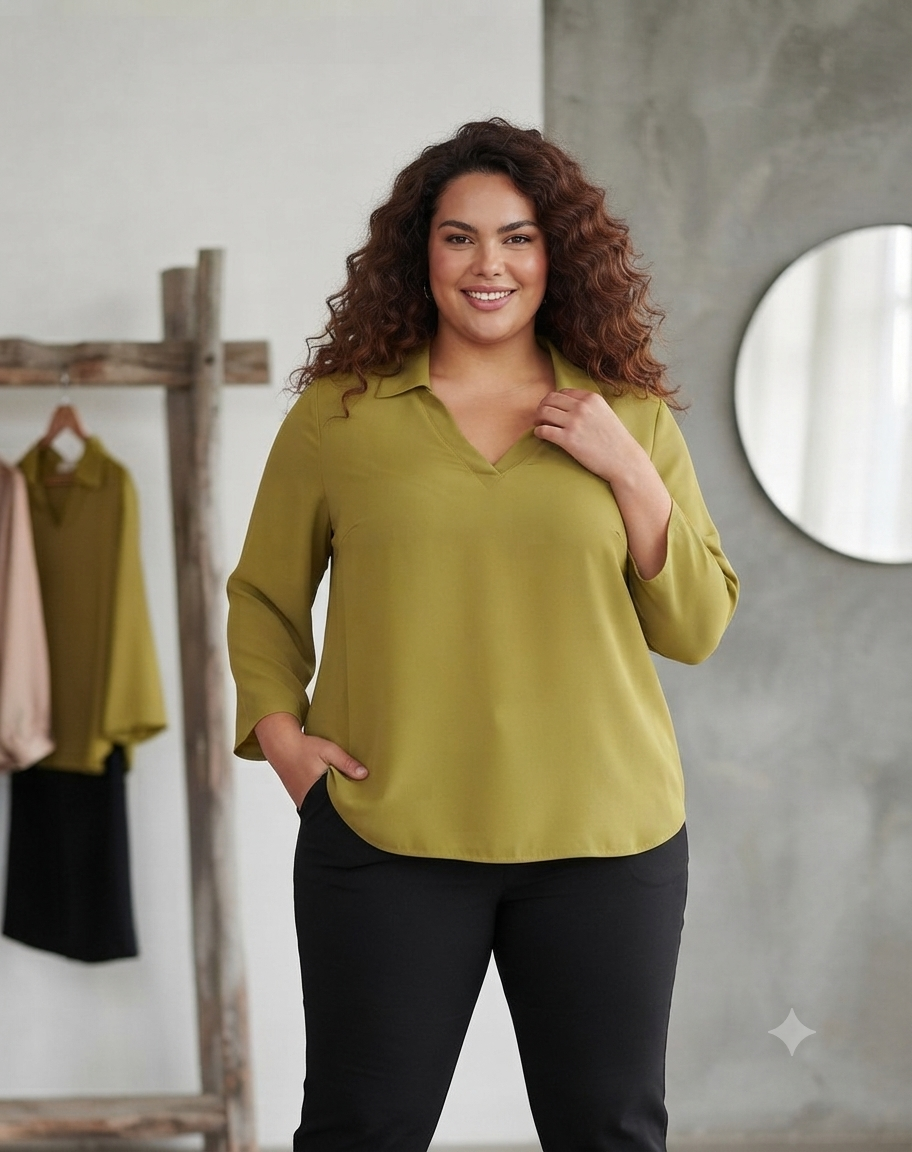 BLUSA OLIVA SPG