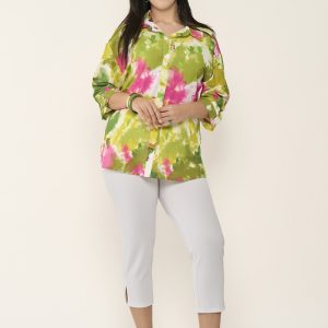 PANTALÓN CAPRI PIQUÉ BLANCO SPG