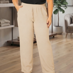 PANTALÓN FLUIDO BEIGE INDRA