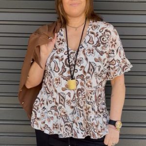 BLUSA BAMBULA TONOS MARRON INDRA