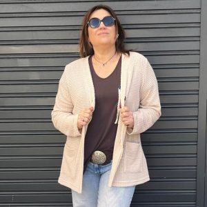 CHAQUETA CALADA BEIG INDRA