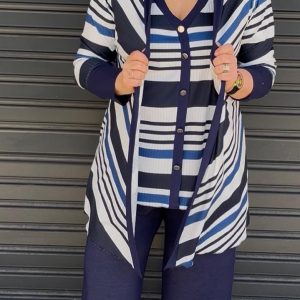 KIMONO RAYAS AZULES INDRA