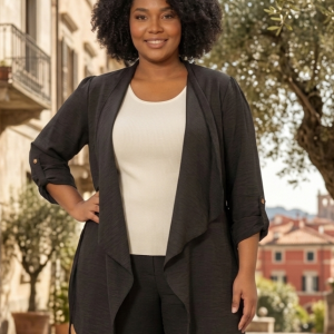 CHAQUETA PRAGA NEGRA CON ALMA