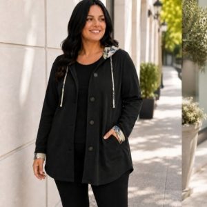 CHAQUETA PUNTO NUBE NEGRA VELIKA